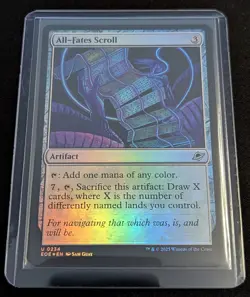MTG - x2 All-Fates Scroll 1 FOIL & 1 Regular - Edge of Eternities - Pack Fresh!! - Image 2