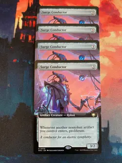 MTG Edge of Eternities Surge Conductor Extrended Art x 4 - Image 1