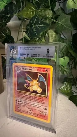 Pokemon TCG Charizard Legendary Collection 3 Holo Rare BGS 9 - Image 4