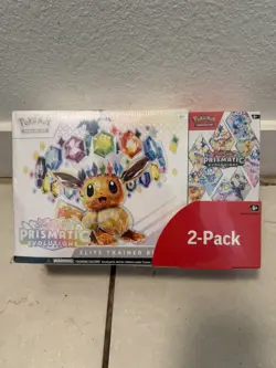 Pokemon Prismatic Evolutions Elite Trainer Box and Booster Bundle Costco 2-Pack - Image 1
