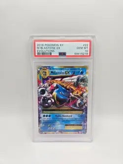 Pokemon PSA 10 GEM MINT Mega Blastoise EX | 22 | Evolutions Holo XY TCG - Image 1