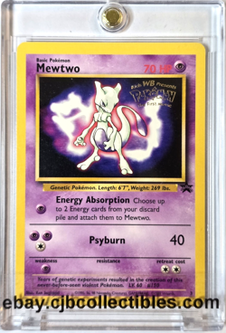Pokemon MEWTWO No. 3 WoTC Kids WB Movie Promo - Near Mint 🍒 - Image 1