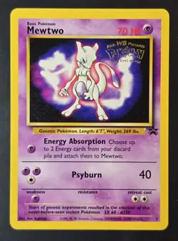Pokemon MEWTWO No. 3 WoTC Kids WB Movie Promo - Near Mint 🍒 - Image 4