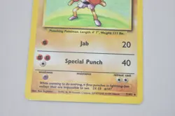 Pokemon TCG Base Set #7 Hitmonchan Holo (J3059G) - Image 3