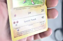 Pokemon TCG Base Set #7 Hitmonchan Holo (J3059G) - Image 5