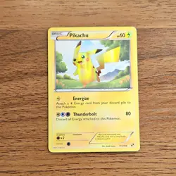 Pokemon TCG Pikachu Secret Rare 115/114 Holo Full Art Black & White 2011 - Image 1