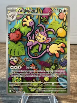 Ambipom Illustration Rare ME02: Phantasmal Flames 107/094 Pokemon TCG English - Image 1