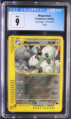 Pokemon ~ Skyridge ~ Magneton ~ Holo Rare CGC 9 ~ Mint ~ #H19 - Image 1