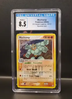Pokemon MACHAMP Holo Rare 2004 ex Hidden Legends #9/101 CGC 8.5 - Image 2