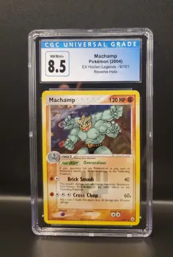 Pokemon MACHAMP Holo Rare 2004 ex Hidden Legends #9/101 CGC 8.5 - Image 3