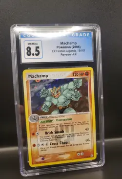 Pokemon MACHAMP Holo Rare 2004 ex Hidden Legends #9/101 CGC 8.5 - Image 4
