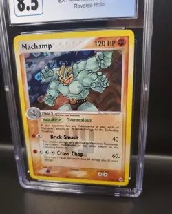 Pokemon MACHAMP Holo Rare 2004 ex Hidden Legends #9/101 CGC 8.5 - Image 5