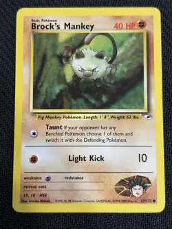 Pokemon TCG Gym Heroes / Gym Challenge Vintage Brock’s Pokemon Lot Of 8 - Image 5