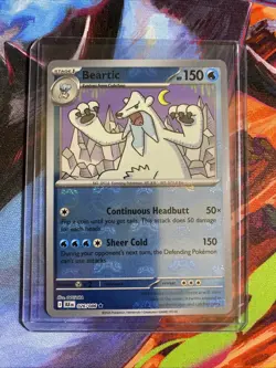 Beartic (Master Ball Pattern) 026/086 Sv: Black Bolt Holo - Pokemon TCG - NM - Image 4