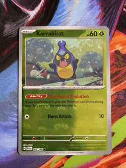 2025 Pokemon TCG - Karrablast- 009/086 - (Master Ball Pattern) - SV: Black Bolt - Image 1