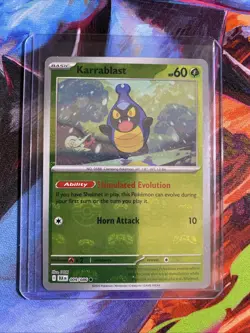 2025 Pokemon TCG - Karrablast- 009/086 - (Master Ball Pattern) - SV: Black Bolt - Image 4