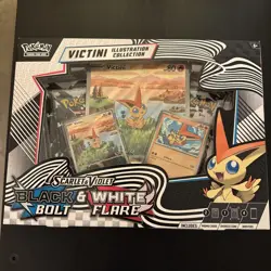 Pokemon TCG Black Bolt & White Flare Unova Victini Illustration Collection Box - Image 1
