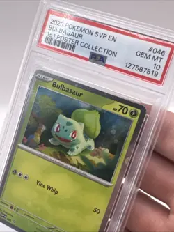 2023 POKEMON SVP EN-SV BLACK STAR PROMO 151 POSTER COLL #046 BULBASAUR PSA 10 - Image 2