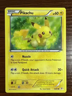 Pikachu Common Regular 26/83 Generations Pokemon TCG 2016 - Image 2