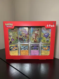 Pokemon Scarlet & Violet 151 4 Pack Mini Tins Sam's Club Bundle Gengar Arcanine - Image 1