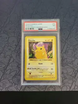 Pokemon: Pikachu Shadowless Yellow Cheeks #58/102 Base Set 1999 - PSA 7 - E90 - Image 1
