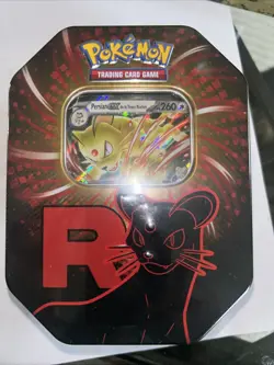 Pokemon Collection Tin Persian Ex Team Rocket French Sealed Tin - Image 2