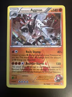 Team Magma's Aggron 🔥 Double Crisis 14/34 🔥 Pokemon TCG 🔥 MP Holo Rare - Image 3