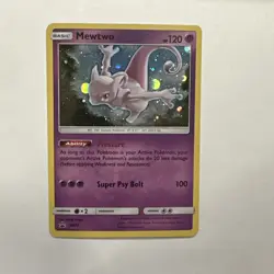 Mewtwo SM77 Sun & Moon Ultra Rare Holo Black Star Promo Pokemon LP/NM - Image 1