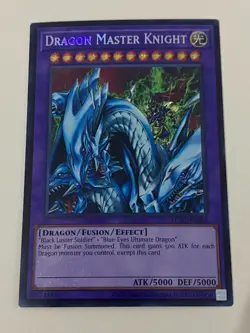 Yugioh Dragon Master Knight Blue Eyes Ultimate Black Luster Soldier - Free Holo - Image 2
