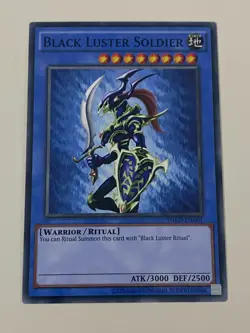Yugioh Dragon Master Knight Blue Eyes Ultimate Black Luster Soldier - Free Holo - Image 3