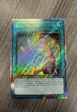 Soul Charge 1st Edition Platinum Secret Rare RA04-EN222 Yu-Gi-Oh! - Image 1
