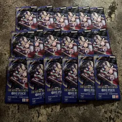 One Piece TCG: The Azure Sea's Seven Sleeved Booster OP-14 English. Lot Of 18 - Image 1