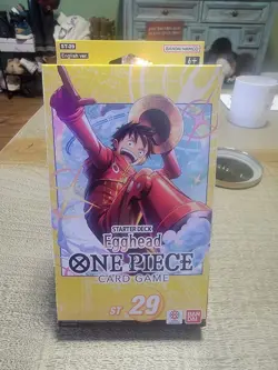 One Piece TCG Egghead Starter Deck ST-29 (SEALED) - Bandai - English - Luffy - Image 1