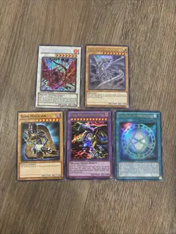 Yu-Gi-Oh! TCG Blue-Eyes White Dragon - Lot Of Five Cards! - Image 1
