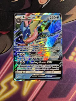Greninja GX 24/131 Forbidden Light Ultra Rare Pokemon Card - NM Small Crnr Bend - Image 1