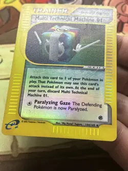 Multi Technical Machine 01 144/165 Reverse Holo Expedition Pokemon Card - MP - Image 2