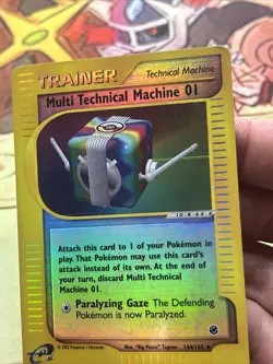 Multi Technical Machine 01 144/165 Reverse Holo Expedition Pokemon Card - MP - Image 3