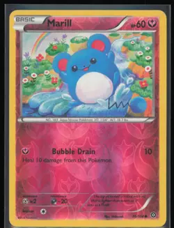 Marill Reverse Holo 76/114 Pokemon XY11: Steam Siege MP Pokemon Card - Image 1