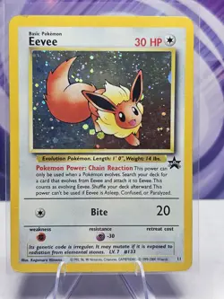 Eevee 11 Black Star Promo Holo Card WOTC - Image 1