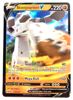 Pokemon Stonjourner ex Double Rare + FREE extra Rare card! - Image 1
