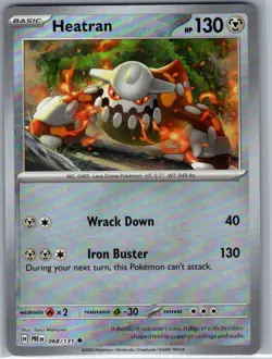 Heatran (Master Ball) 068/131 SV: Prismatic Evolutions - Pokemon Card - NM - Image 1