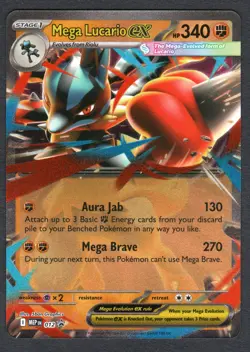 Pokemon Mega Lucario ex Jumbo Cards #012 NM - Image 1