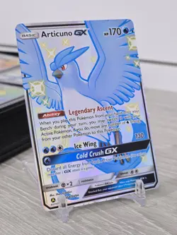 Pokemon Card TCG Articuno GX SV54/SV94 Hidden Fates Shiny Holo Rare NM - Image 1