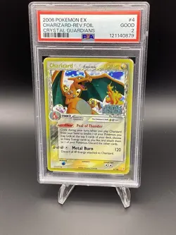Pokemon Charizard Delta Species EX Crystal Guardians Reverse Holo Card #4 PSA 2 - Image 1