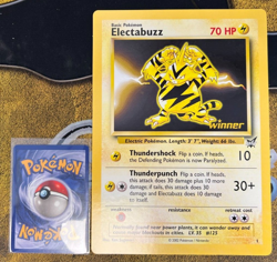 Pokemon Electabuzz Oversized JUMBO Winner Promo Card Lightly Played - Image 1