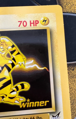 Pokemon Electabuzz Oversized JUMBO Winner Promo Card Lightly Played - Image 4