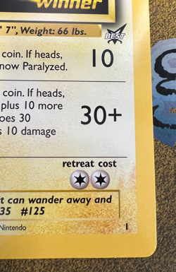 Pokemon Electabuzz Oversized JUMBO Winner Promo Card Lightly Played - Image 5