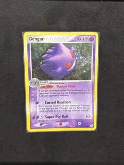 Pokemon TCG Gengar 5/92 EX Legend Maker 2006 Holo Rare Card MP - Image 1