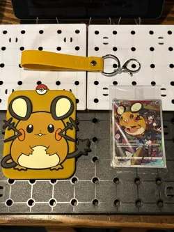 Dedenne CSMC-004/012 Pokemon Holo Card Sealed W/ Special Display Case & Keychain - Image 1