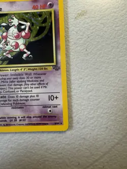 Pokemon TCG Mr. Mime Jungle Holo Card 6/64 Unlimited Rare MP Condition - Image 2